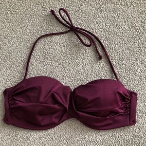 Deep purple bikini top by Victoria’s Secret